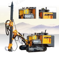 Foreuse de carrière sur chenilles intégrée diesel hydraulique complète KT5J avec compresseur d'air, pompe à engrenages DTH de surface 35m