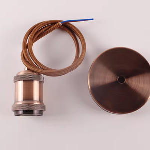 Винтажный держатель лампы Эдисона E27/E26 со шнурком 1 м элегантный Потолочный подвесной светильник и основание лампы - Product Image 6