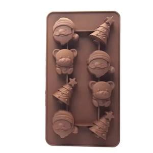 Large Chocolate Christmas Cartoon <b>Silicone</b> Material Cake <b>Baking</b> Diy Mold - Product Image 4