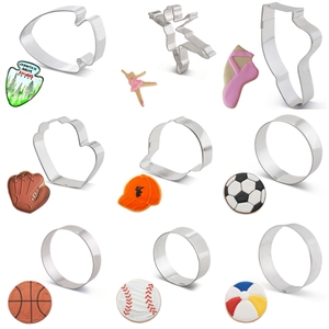 Divers <span class=keywords><strong>emporte</strong></span>-pièces en acier inoxydable avec thèmes sportifs, y compris Basketball Rugby Football Icesnow Sports Golf <span class=keywords><strong>emporte</strong></span>-pièces - Product Image 3