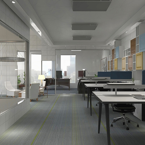 Losetas de Alfombra Comerciales de Nailon con Diseño de Rompecabezas, Ecológicas, Antideslizantes, Cuadradas, de 50x50cm, para Oficina y Sala de Estar - Product Image 4