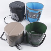 Sac de camping pliable multifonctionnel 20L en bâche PVC à double fond rigide, étanche, facile à transporter, pour toutes les saisons, idéal pour la randonnée en extérieur