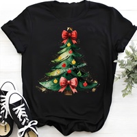 Sapin de Noël DTF Transfert de chaleur Vinyle Bling Strass Transfert personnalisé Fer sur Hot Fix Strass
