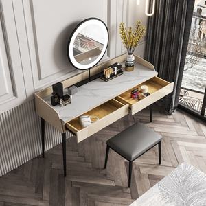 <span class=keywords><strong>Bureau</strong></span> rose adorable pour fille avec miroir, coiffeuse de luxe, table de maquillage avec miroir et tabouret - Product Image 5