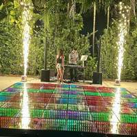 Acryl-Plattform RGB/Weiß Farbige Sternenhimmel-LED-Bühne Laminat-Tanzfläche für Hochzeiten LED-Tanzflächen-Paneele