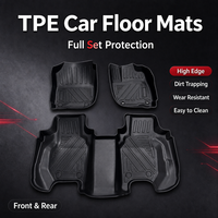 Tapis de sol de voiture personnalisés en TPE, ensemble de tapis de sol en matériau TPE pour Honda Fit (conduite à droite)