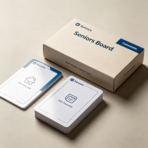 Carte da <span class=keywords><strong>Gioco</strong></span> in PVC Personalizzabili all'Ingrosso per Anziani, Carte da Collezione Cinesi in Plastica per Giochi di Abilità Fisica - Product Image 2