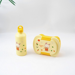 Cartoon Children's Plastic Lunch Box And Water Bottle <b>Set</b> Arc Type <b>Microwaveable</b> For Kids Age 4 Years Old - Product Image 5