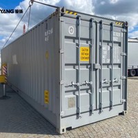 Conteneur maritime High Cube 40 pieds à paroi ouverte, en acier Corten, type sec, certifié ISO9001, facile à charger et à décharger