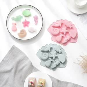 2026 Hot Selling Cartoon Marine Biological <b>Silicone</b> Mold Easy Release High Temperature Resistant Cake Fondant <b>Baking</b> Mold - Product Image 1