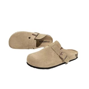 2026 New Women's Closed Toe Birken Mules, Fashion Slip-On Half <b>Slippers</b> For Spring Daily Outdoor Wear - Product Image 6