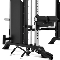 Machine Smith à charge lourde avec loquet de sécurité, rack de musculation multifonctionnel avec machine à câble pour la salle de sport, le studio et l'entraînement à domicile