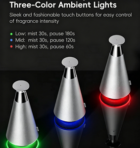 Diffuseur d'arômes de bureau 100 ml avec intensité de brume réglable et minuterie, batterie intégrée, utilisation sans fil et filaire, humidificateur - Product Image 1