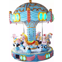 Le parc d'attractions attrayant extérieur d'enfants monte le cheval de carrousel de manège d'enfants à vendre