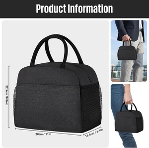 Bolsa Térmica para Almuerzo Oxford 300D de Poliéster Unisex de 8L (Cierre de Cremallera Negro) para Fiestas, Picnics y Viajes - Product Image 2