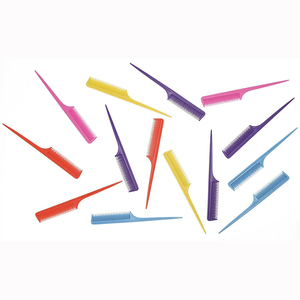 Peigne de coiffure antistatique multicolore pour styliste, avec logo personnalisé, en ABS, peigne démêlant à queue de rat, peigne à queue de cheval - Product Image 6