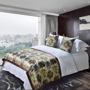 Five Stars Hotel Using Jacquard Design 50*210cm 100 Polyester <strong>Bed</strong> <strong>Runner</strong> - Product Image 2