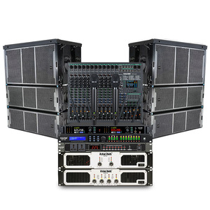 Sistema de Altavoces Line Array Doble de 8 Pulgadas RAKAVA, Sistema de Sonido Profesional de 12 Piezas para Eventos a Gran Escala - Product Image 3