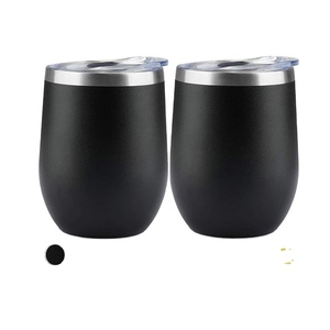 OEM 12 Oz Stainless Steel Tumbler Vacuum Insulated Travel Mug Handle Lid Leak-Proof BPA Free Eco-Friendly <b>Coffee</b> Wine Water - Product Image 1