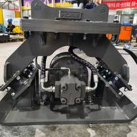 Compacteur vibrant hydraulique pour excavatrice de services municipaux