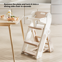 Chaise haute moderne Grow-Along, sécurité avant tout, avec plateau amovible pour bébés et enfants