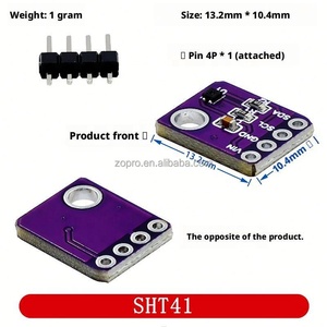 Módulo de Sensor de Temperatura y Humedad Digital I2C Zopro para Monitoreo Ambiental, Serie SHT40/SHT41/SHT45/GY-SHT3x, Montaje DIP - Product Image 5