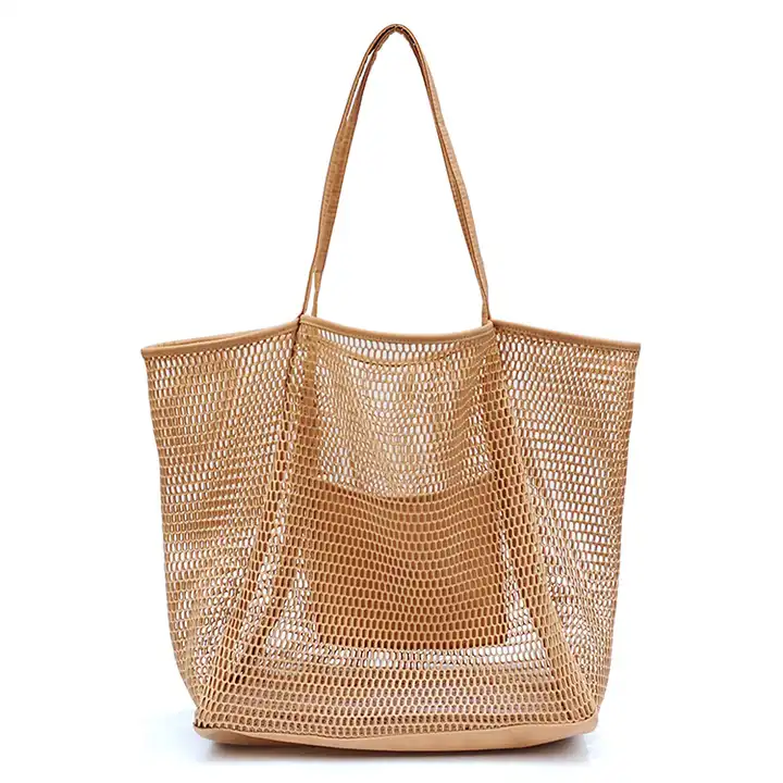 Net Bag Texture Beach Style Korean Version Transparent Shoulder