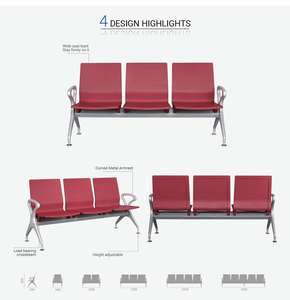 <span class=keywords><strong>Sillas</strong></span> <span class=keywords><strong>de</strong></span> <span class=keywords><strong>Espera</strong></span> Comerciales Modernas <span class=keywords><strong>de</strong></span> Cuero PU Naranja <span class=keywords><strong>de</strong></span> Lujo <span class=keywords><strong>para</strong></span> Áreas <span class=keywords><strong>de</strong></span> Recepción <span class=keywords><strong>de</strong></span> Hospitales y Clínicas - Product Image 3