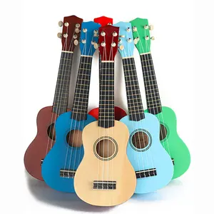 China Wholesale Professional Cheap Price 21/23/24/26/30 Inch Ukulele Tenor Baritone Soprano All Color Solid Wooden For Concert