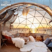 Iglo Zelt transparent de jardin de maison de luxe de PVC de restauration extérieure pour la tente claire de dôme d'igloo de restaurant