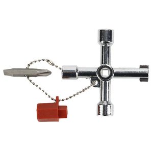 <span class=keywords><strong>Clé</strong></span> multifonctionnelle à haute pression, 4 en 1, en alliage de Zinc, carrée/triangulaire/ronde, avec radiateur - Product Image 1