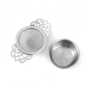 Lưới thép không gỉ lọc trà lọc đôi cánh Extender trà Infuser với bát nhỏ giọt - Product Image 3
