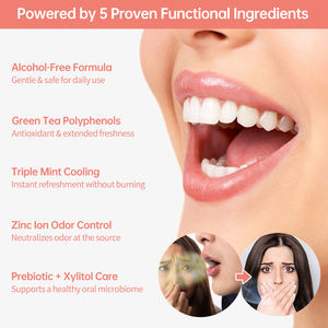 Espray de boca de niebla de bolsillo personalizado OEM Spray refrescante de mal aliento sin azúcar - Product Image 2