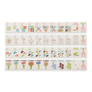 Nouvel ensemble de tuiles de mahjong américaines en acrylique durable 2026, tapis de jeu de mahjong, tuiles de mahjong, jeu d'échecs, divertissement de casino - Product Image 5
