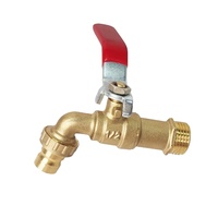 Robinet de colonne extérieur manuel tout en cuivre HanQian pour cour, connexion filetée 20/25/33mm, fonctionne de -20°C à 120°C pour machine à laver
