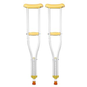 Bâtons de marche en aluminium antidérapants pour personnes handicapées, réglables pour la rééducation, télescopiques multi-vitesses sous les bras - Product Image 1