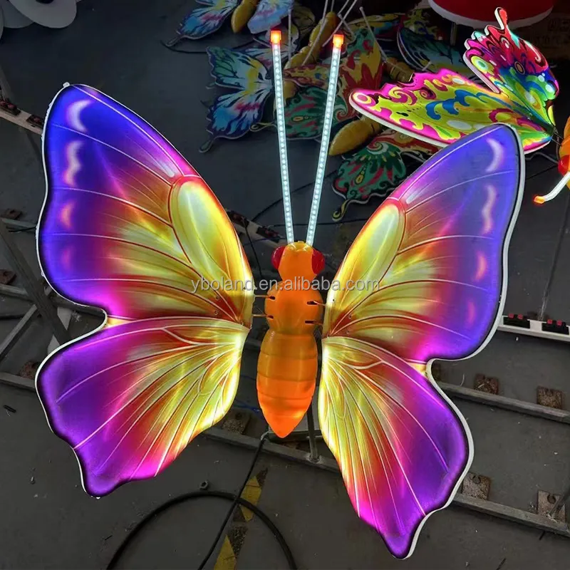 L-BF Wholesale most popular realistic floral arrangements artificial butterfly wedding party decoration fake butterflies