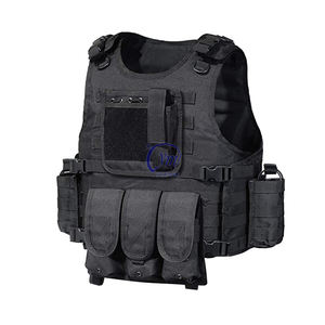 Goedkope Molle Black Training Tactische Uitrusting Plaatdrager Tactisch <span class=keywords><strong>Vest</strong></span> Met Zakjes - Product Image 2