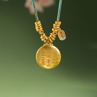 Collier pendentif rond en or rouge pour femme TANGPEI, en alliage de cuivre, bijoux de mode