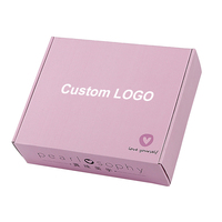 Cajas de Envío de Cartón Corrugado de Fábrica, Empaque Personalizado, Mailer Boxes Rosados con Impresión, Caja Ecológica de Papel Kraft