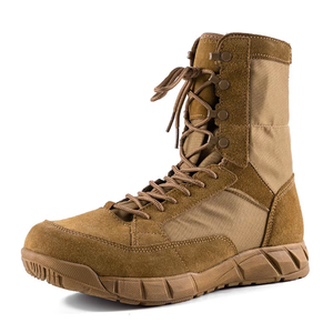 TSB01 Coyote Men outdoor camping <b>hiking</b> hunting Super light weight Suede Coyote Brown breathable summer combat <b>boots</b> shoes - Product Image 1