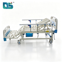 Barrières de sécurité pliantes, capacité de charge 130 kg, table à manger rabattable, poste IV, lavabo, lit médical manuel 5 fonctions pour hôpital