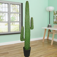 En Stock 143CM de hauteur en plastique herbe Cactus Design de luxe haute assurance Tropical artificiel PE Cactus pour paysage décoratif