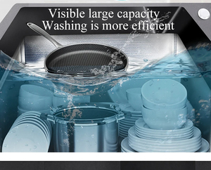 Évier de cuisine nano multifonctionnel de 88cm avec cascade en acier inoxydable et laveuse de tasses - Product Image 4