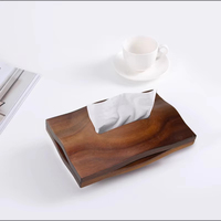 Boîte à mouchoirs en bois de noyer avec couvercle magnétique, porte-serviettes, conteneur de rangement de bureau, décoration de la maison