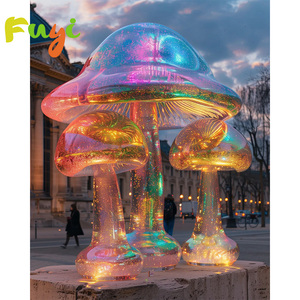 <span class=keywords><strong>Vente</strong></span> directe usine : Champignon gonflable rouge avec lumières LED pour événements sur le thème de la forêt fantastique et présentations nocturnes en jardin - Product Image 6