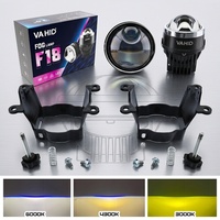 Phares de projecteur laser bi-LED VAHID F18 super lumineux de 3 pouces, faisceau haut et bas intégré, phare antibrouillard universel pour camion et SUV