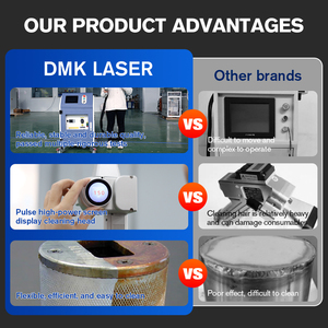 DMK Hochwertige MOPA Laser Reinigungsmaschine 300W 500W 1000W Puls Faserlaser Reiniger für die Autolack Entfernung - Product Image 5