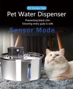 Fuente de agua para gatos con Sensor inalámbrico portátil de 5000mAh, batería recargable automática, 3.2L, agua para mascotas de acero inoxidable, RV al aire libre - Product Image 3