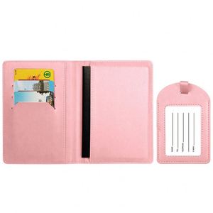 Funda para Pasaporte con Logotipo Personalizado, Borde Aceitado, Piel Sintética, Porta Pasaporte y Etiqueta para Equipaje, Juego de Cartera con Múltiples Ranuras para Tarjetas - Product Image 6